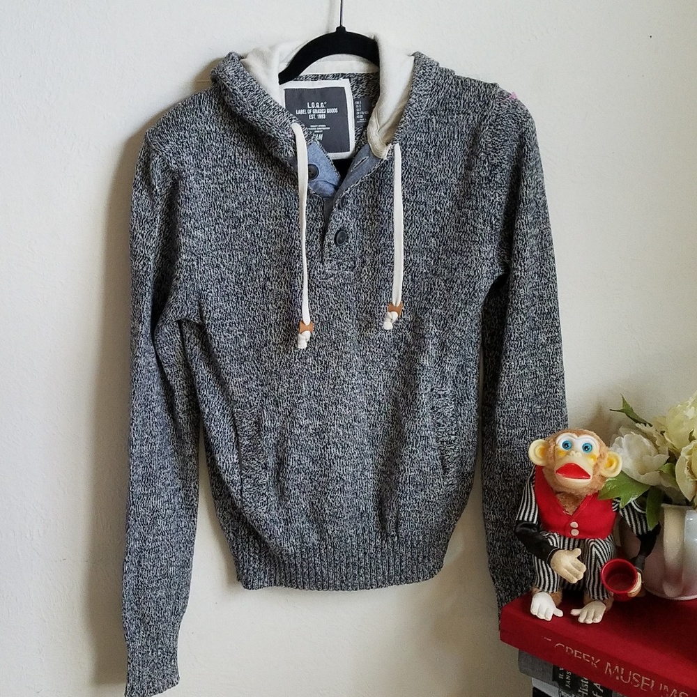 H&M L.O.G.G Mens sweater hoodie size S